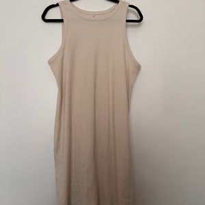 A New Day Nude Ribbed Tank Dress